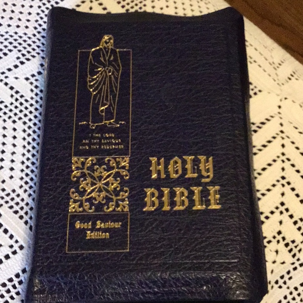 Black and Gold Holy Bible